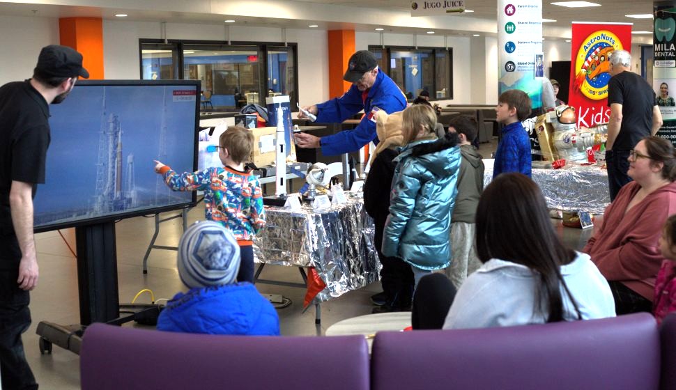 Kids explore space at SLS Centre as Artemis 2 makes history