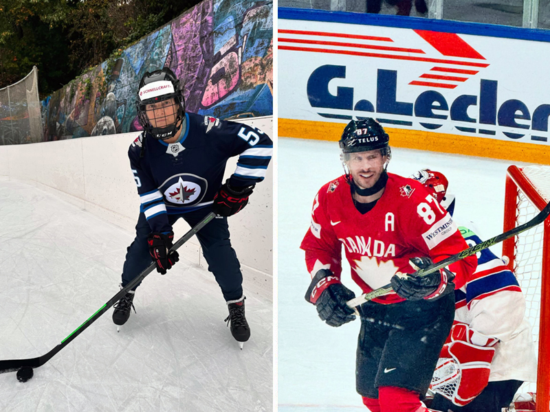 Steinbach-raised hockey fan cheering on Team Canada in Switzerland