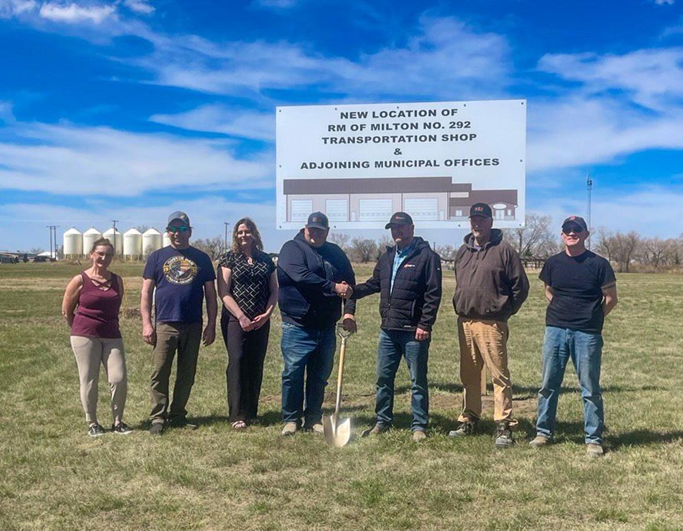RM of Milton breaks ground on new municipal shop, construction set to begin