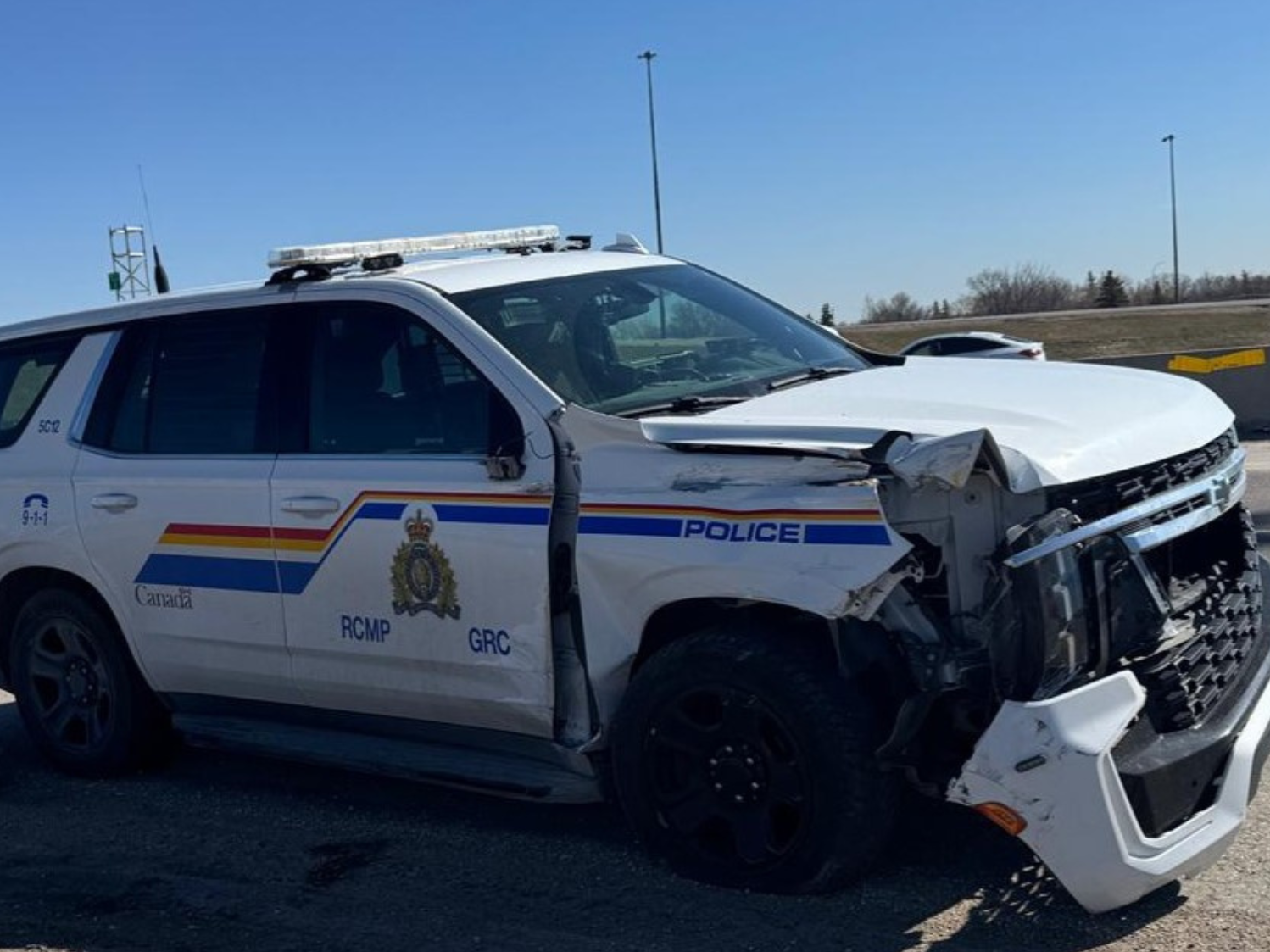 Stolen truck hits RCMP officer and police vehicle during pursuit near ...