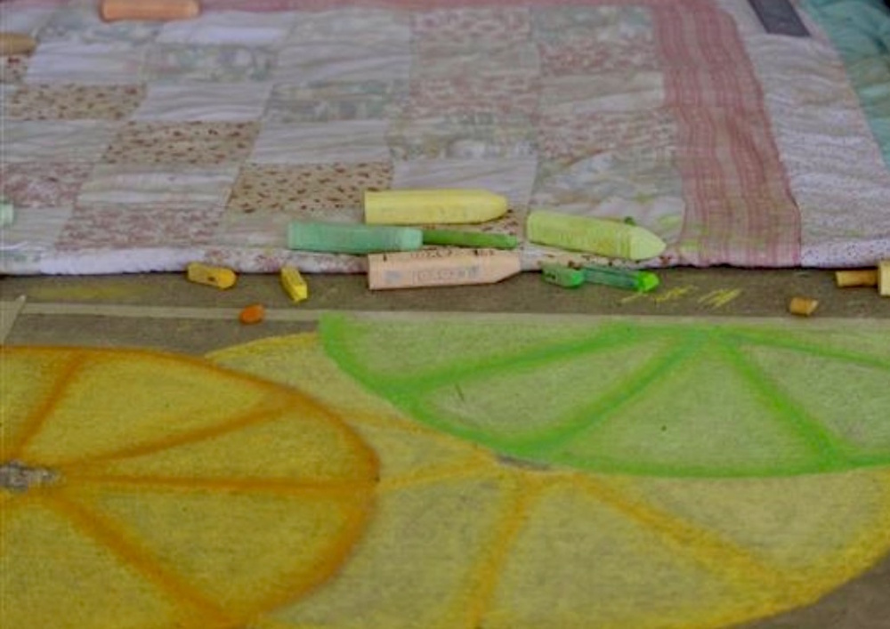 Students turn sidewalks into art during fourth annual Chalk the Walk ...