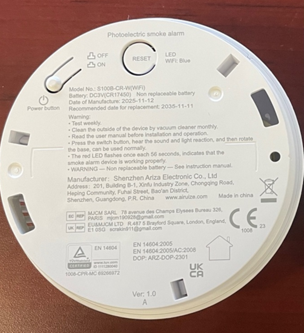 Missing certification results in smoke alarm recall in Canada