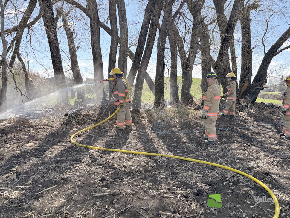 WFD responds to shelterbelt fire near Schanzenfeld