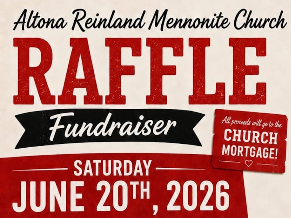 Reinland Mennonite Church raffle brings community together to support ...