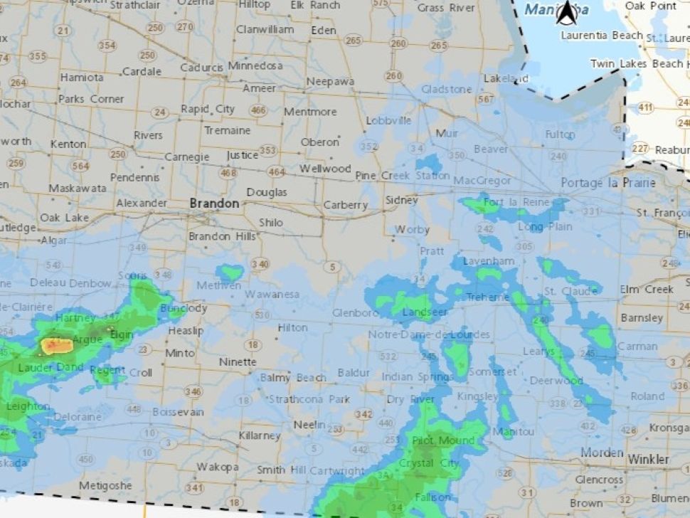 Special weather statement issued for western Manitoba as heavy rainfall ...