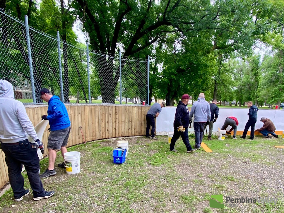 Community effort helps preserve Morden’s beloved courthouse rink