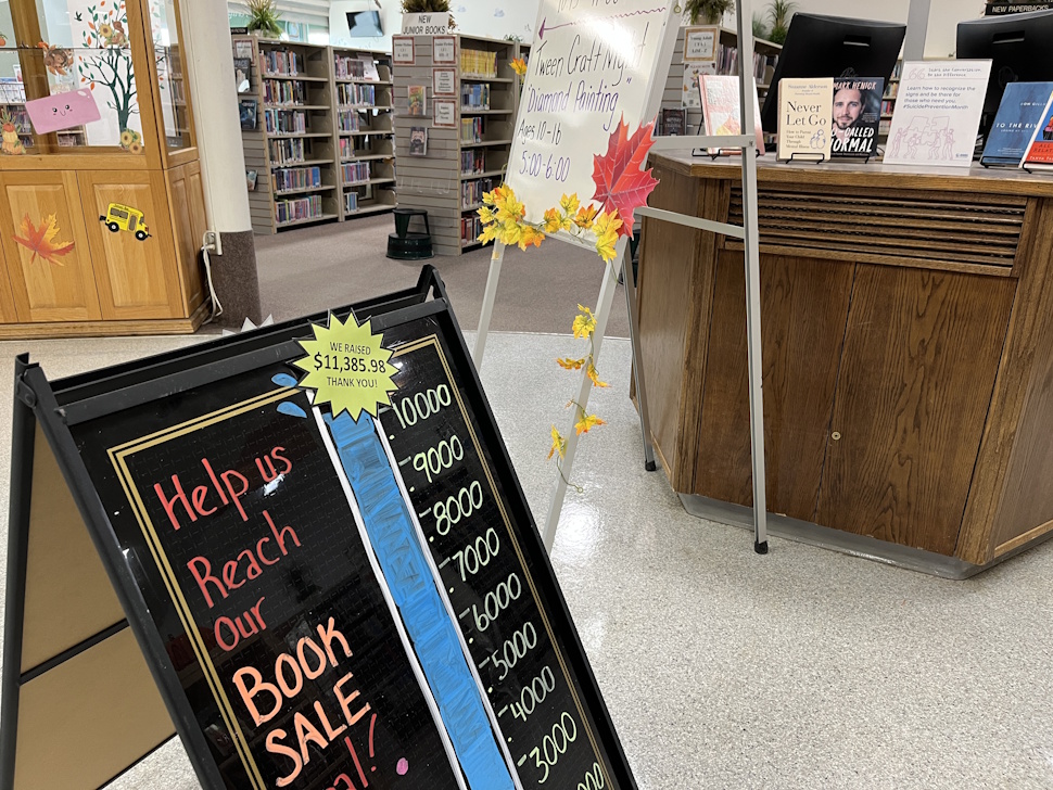 Library book sale raises more than $11,000 for children’s computer station