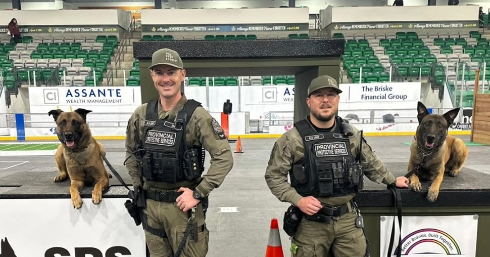 Saskatchewan conservation officer K9 teams earn top-five finishes at national competition